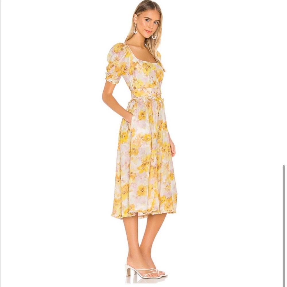 M - For love and lemons zinna midi dress